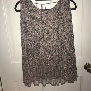 Purple bohemian blouse